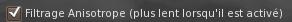 Interface du paramètre anisotrope