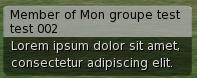 Bulle de discussion noire