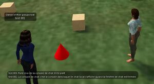 Capture de la console de chat