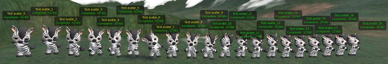 3 avatars 3D max : mix 3D/sprites