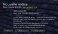 Notice de groupe, fond transparent