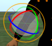 Gizmo de rotation d'objets