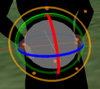 Gizmo de rotation d'objets