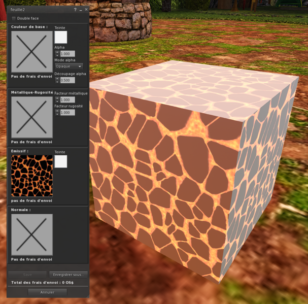 Fichier:Firestorm Editeur Materiau Emissive Test lave Jour.png