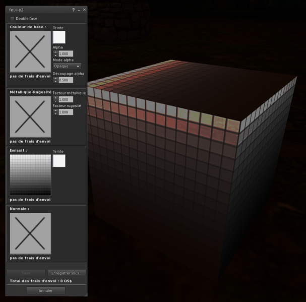 Fichier:Firestorm Editeur Materiau Emissive Test grille 01.png