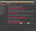 Résultats de recherche en rouge