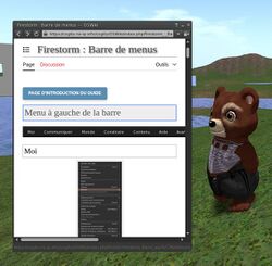 Navigateur intégré ouvert dans Firestorm