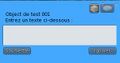 Exemple avec llTextBox()