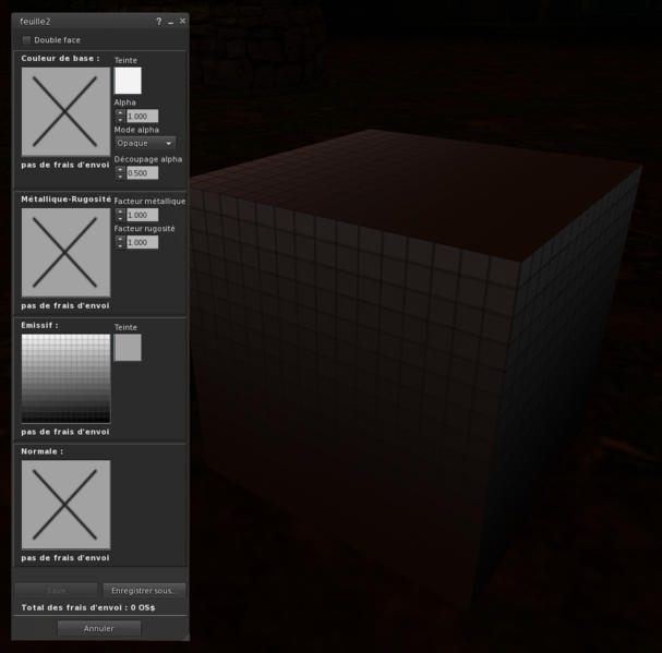 Fichier:Firestorm Editeur Materiau Emissive Test grille 02.png