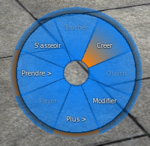 Couleurs modifiées Disque bleu (#007fff)( Sélection orange(#ff7f00)