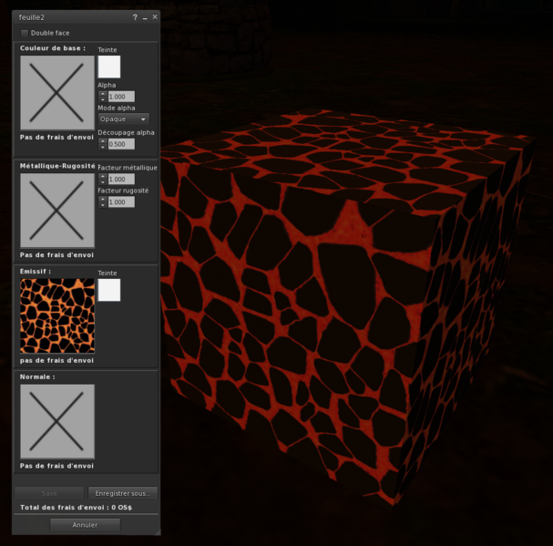Fichier:Firestorm Editeur Materiau Emissive Test lave nuit.png