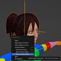 Skinning des cheveux