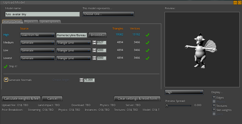 Fichier:Opensim importer mesh 02.png