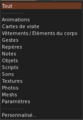 Choix disponibles